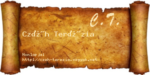 Czéh Terézia névjegykártya