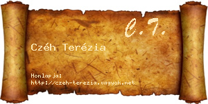 Czéh Terézia névjegykártya