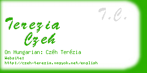 terezia czeh business card