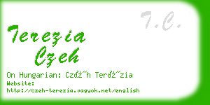 terezia czeh business card